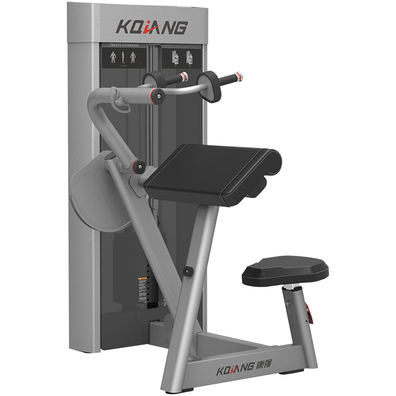 333体育商用健身房坐姿三头肌前压训练器8008专用力量器械无氧健身器械