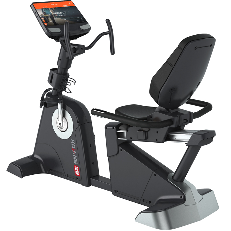 333体育商用卧式单车CR900T磁控车自发电健身车健身房专用