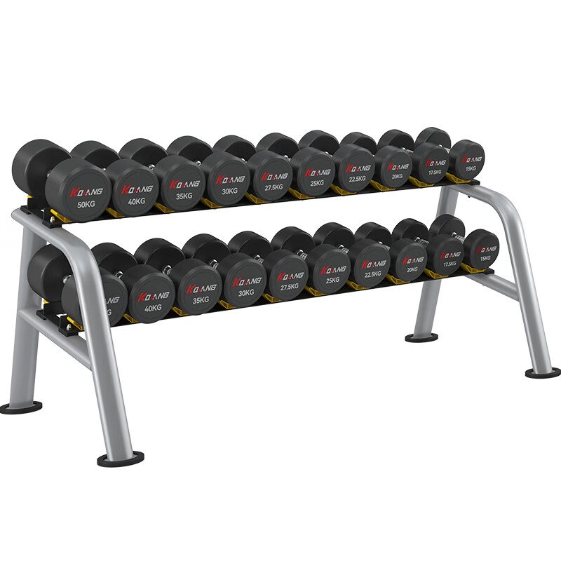 333体育家用商用十付PEV哑铃套装含哑铃架健身器材YL-P565