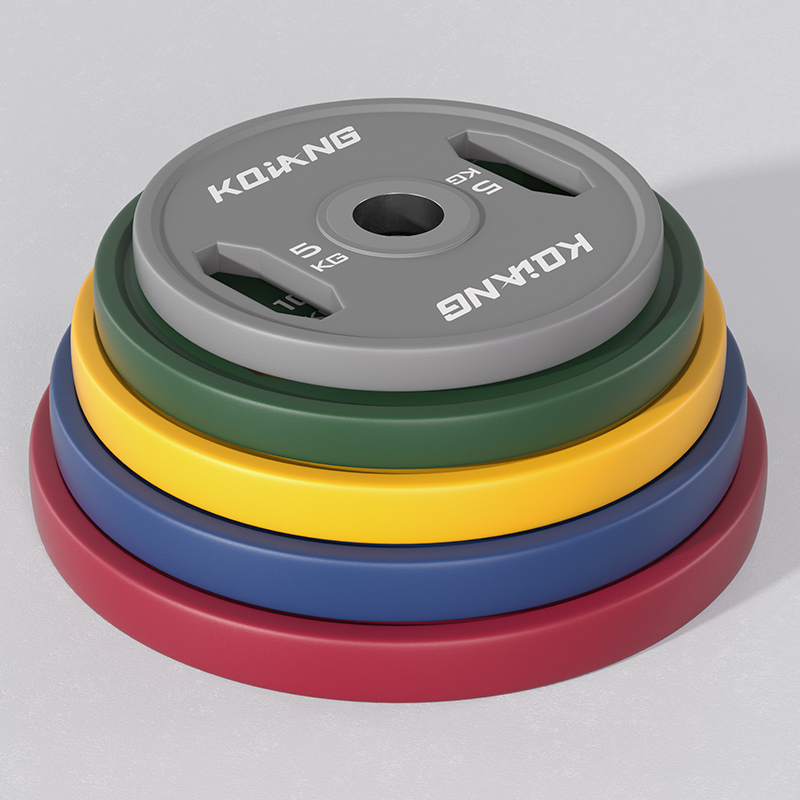 333体育CPU彩色橡胶环保无味杠铃片举重力量举杠铃举重片 100kg （5-20KG各两片）套装