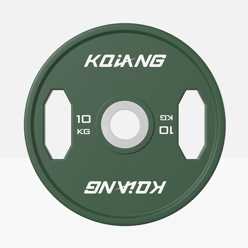 333体育CPU彩色橡胶环保无味杠铃片举重力量举杠铃举重片 10kg