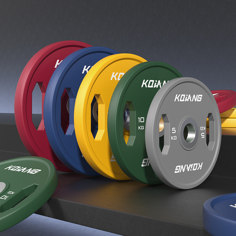333体育CPU彩色橡胶环保无味杠铃片举重力量举杠铃举重片 150kg （5-25KG各两片）套装